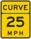 Slow down, maximum advised speed is 25 mph in ideal conditions.
